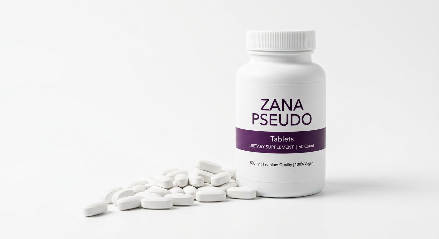 Zana Pseudo Tablets — lab-tested botanical product photo