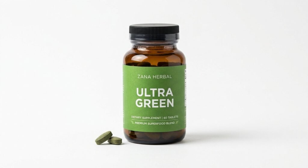Premium Ultra Green Vein Alkaloids Tablets — lab-tested botanical product photo